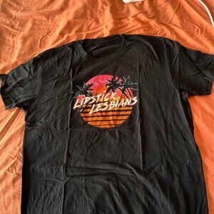 brandi carlile gjww lipstick lesbians black xl tshirt girls just wanna weekend